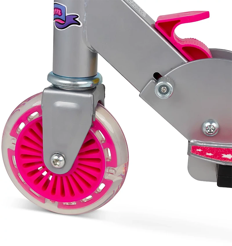 Ozbozz Unicorn Sparkles Flashing Scooter