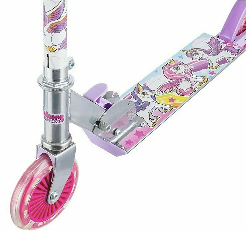 Ozbozz Unicorn Scooter with Light-Up Wheels