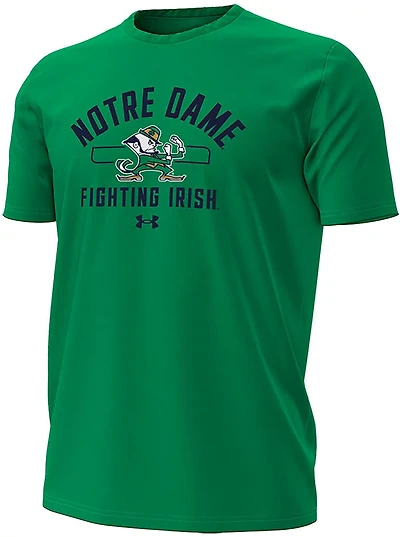 Under Armour Men's University of Notre Dame School Arch Over Mascot Graphic T-shirt
