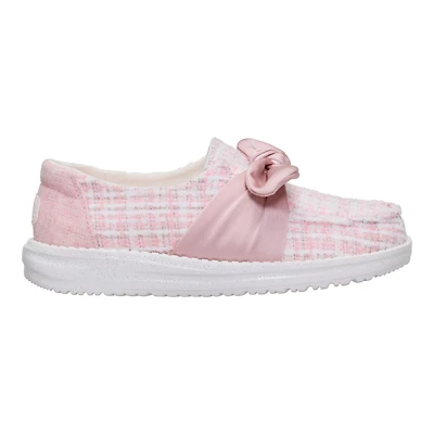 HEYDUDE Girls' Wendy Bow Tweed Shoes