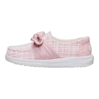 HEYDUDE Girls' Wendy Bow Tweed Shoes