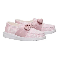 HEYDUDE Girls' Wendy Bow Tweed Shoes