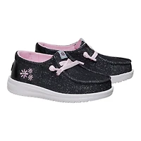 HEYDUDE Toddler Girls' Wendy Shimmer Flower Shoes