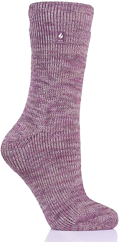 Heat Holders Women's Lite Wendy Four-Color Twist Crew Socks