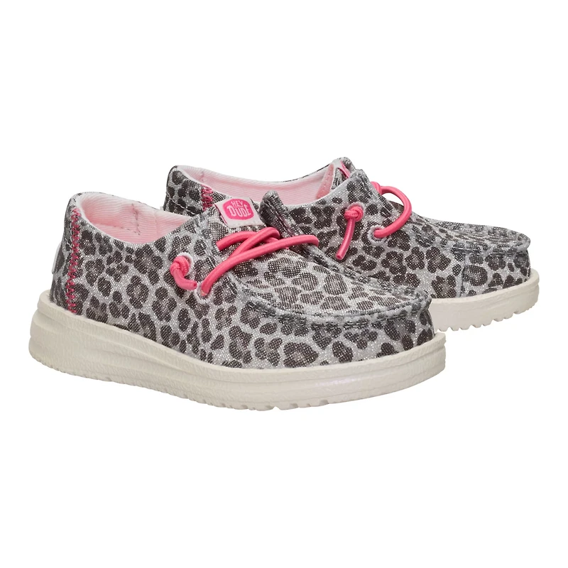 HEYDUDE Toddler Girls' Wendy Luxe Leo Shoes