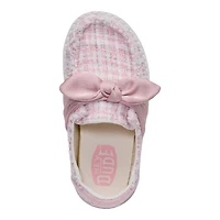 HEYDUDE Toddler Girls' Wendy Bow Tweed Shoes