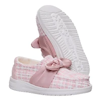 HEYDUDE Toddler Girls' Wendy Bow Tweed Shoes