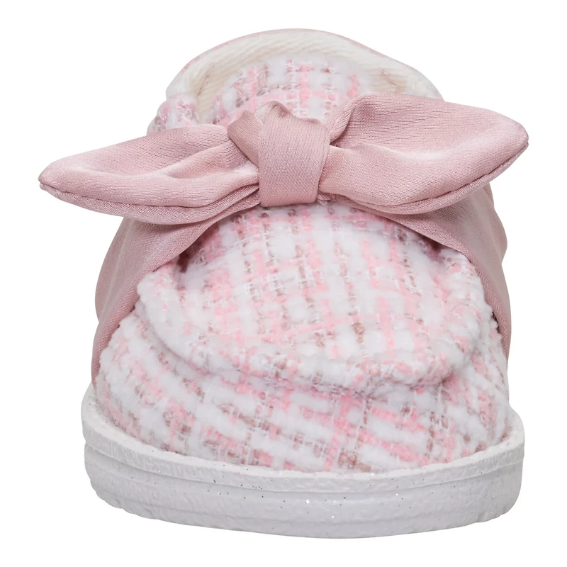 HEYDUDE Toddler Girls' Wendy Bow Tweed Shoes