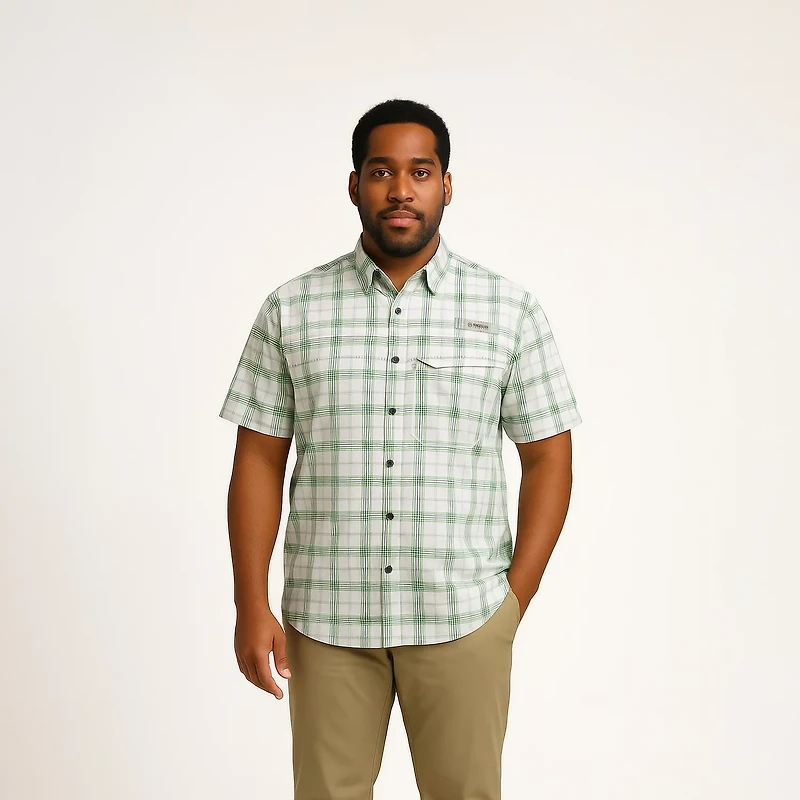 Magellan Outdoors Men's Caddo Lake Plaid Fishing Button-Down Shirt