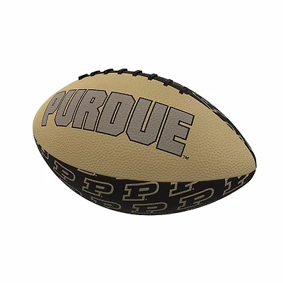 Logo Brands Purdue Repeating Mini-Size Rubber Football