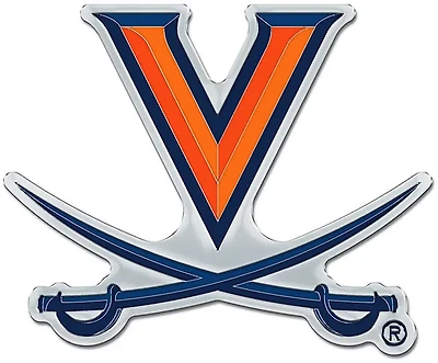 WinCraft University of Virginia Colored Chrome Auto Emblem