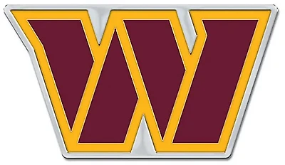 WinCraft Washington Commanders Colored Chrome Auto Emblem
