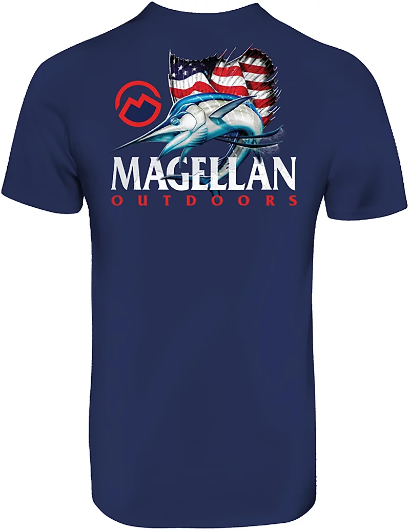 Magellan Outdoors Men's Stripe Fin Graphic T-shirt
