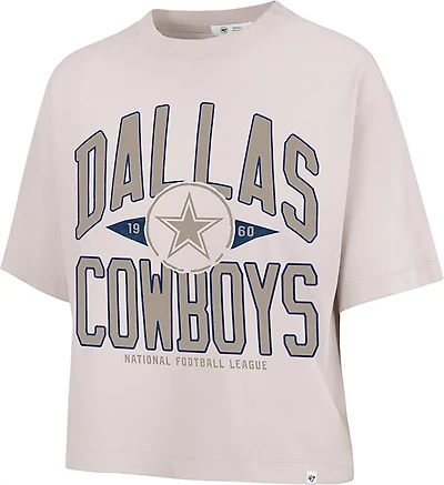 '47 Women's Dallas Cowboys Windthrow Ravine Crop Graphic T-shirt
