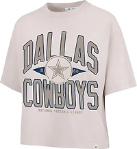'47 Women's Dallas Cowboys Windthrow Ravine Crop Graphic T-shirt