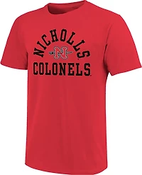 Image One Men's Nicholls State Colonels Simple Arch Short Sleeve T-shirt
