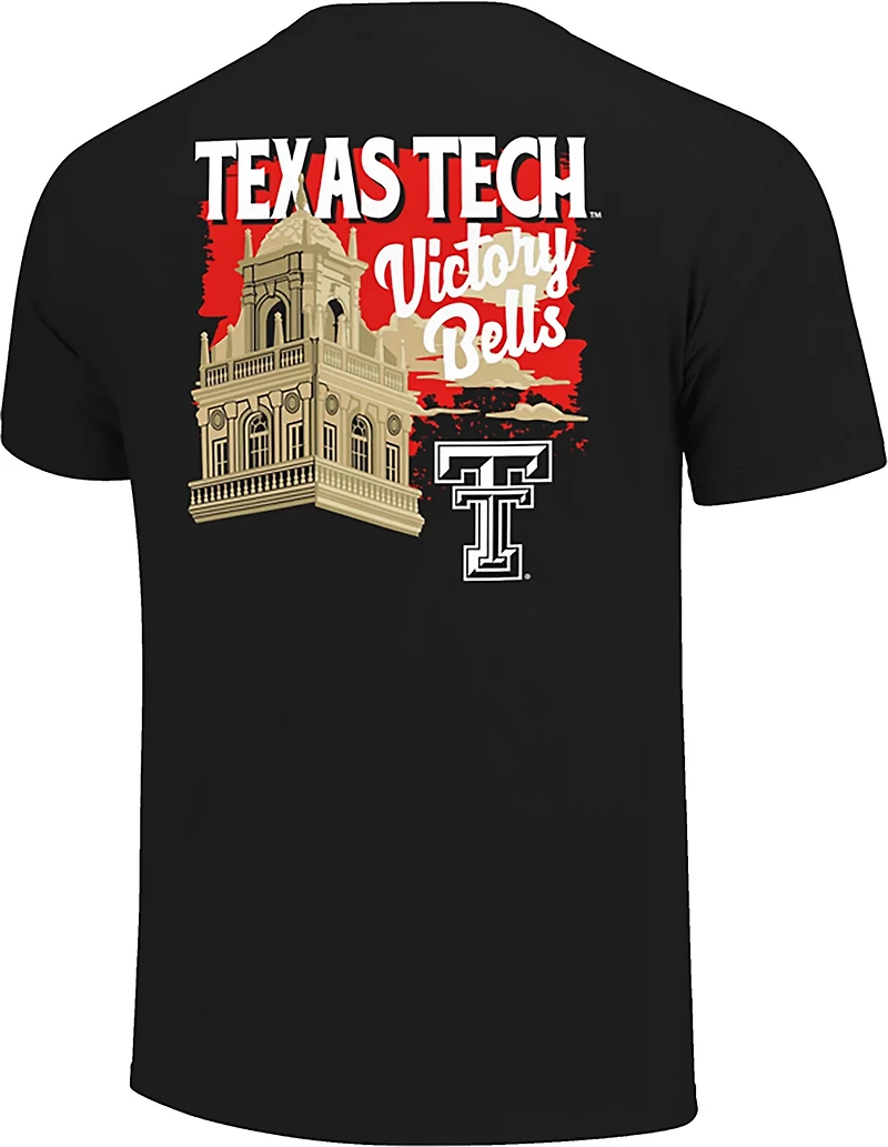 Image One Men's Texas Tech Bell Tower Sunset DS T-shirt