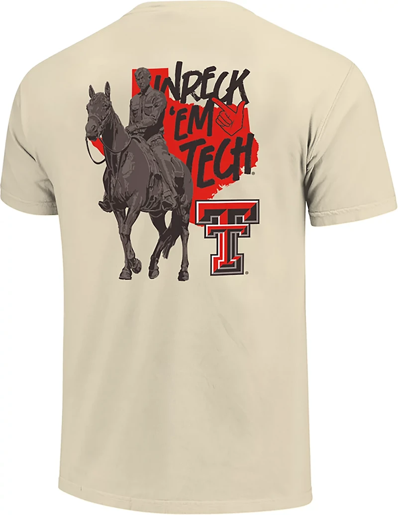 Image One Men's Texas Tech Statue State Fight DS T-shirt