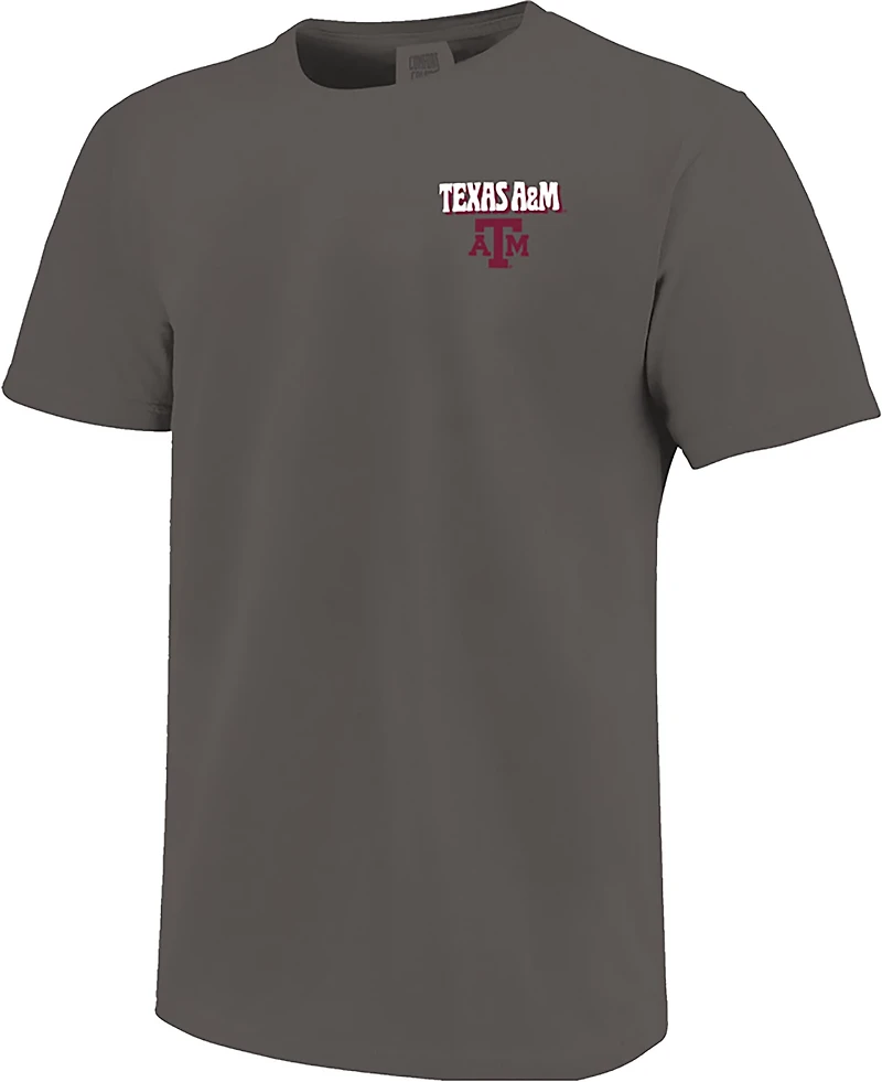 Image One Men's Texas A&M Stadium Statue Scene DS T-shirt