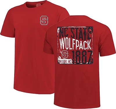 Image One Men's NC State Wave Texture DS T-shirt