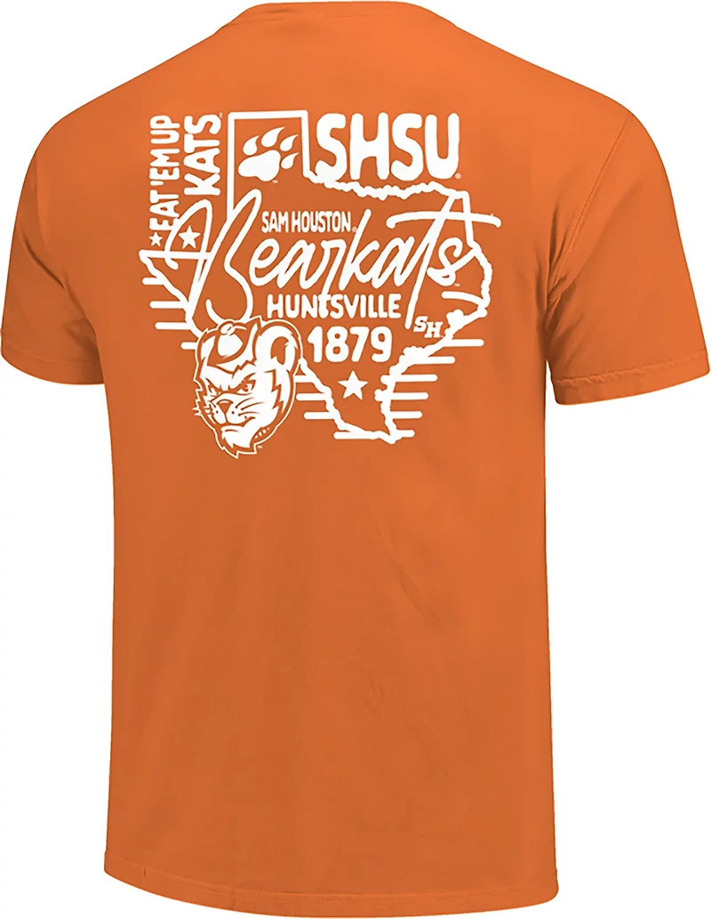 Image One Men's Sam Houston State Drawn State Phrases DS T-shirt