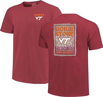 Image One Men's Virginia Tech Hokie Stone Poster DS T-shirt