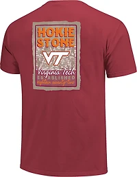 Image One Men's Virginia Tech Hokie Stone Poster DS T-shirt