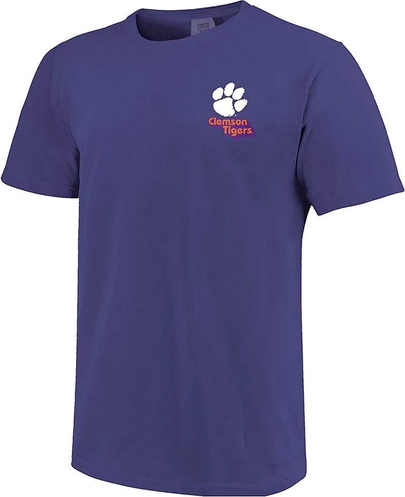 Image One Men's Clemson Tiger State Outline DS T-shirt