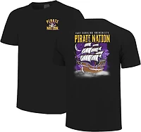 Image One Men's East Carolina Rolling Fog Pirate Ship DS T-shirt