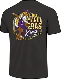 Image One Men's LSU Mardi Gras King DS T-shirt