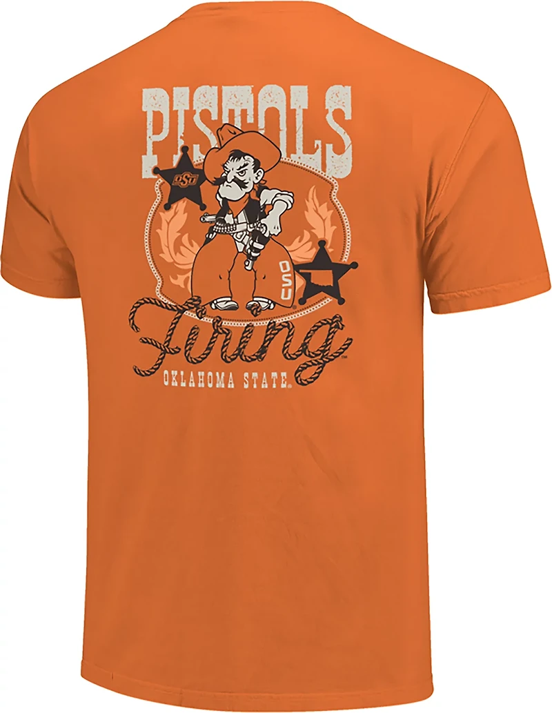 Image One Men's Oklahoma State Western Frame Poster DS T-shirt