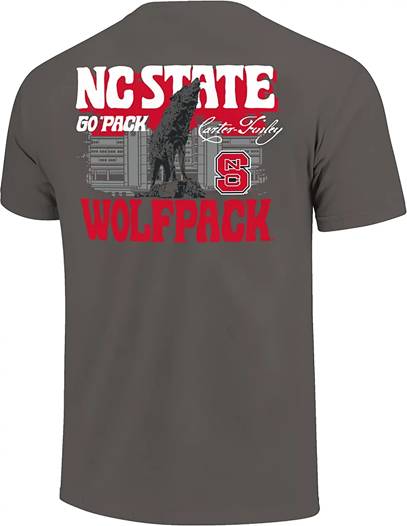 Image One Men's NC State Stadium Statue Scene DS T-shirt
