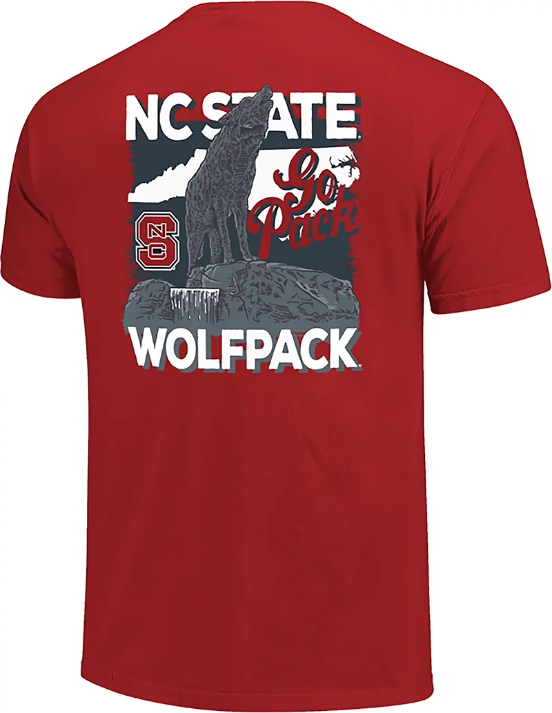 Image One Men's NC State Rustic Statue Stack DS T-shirt