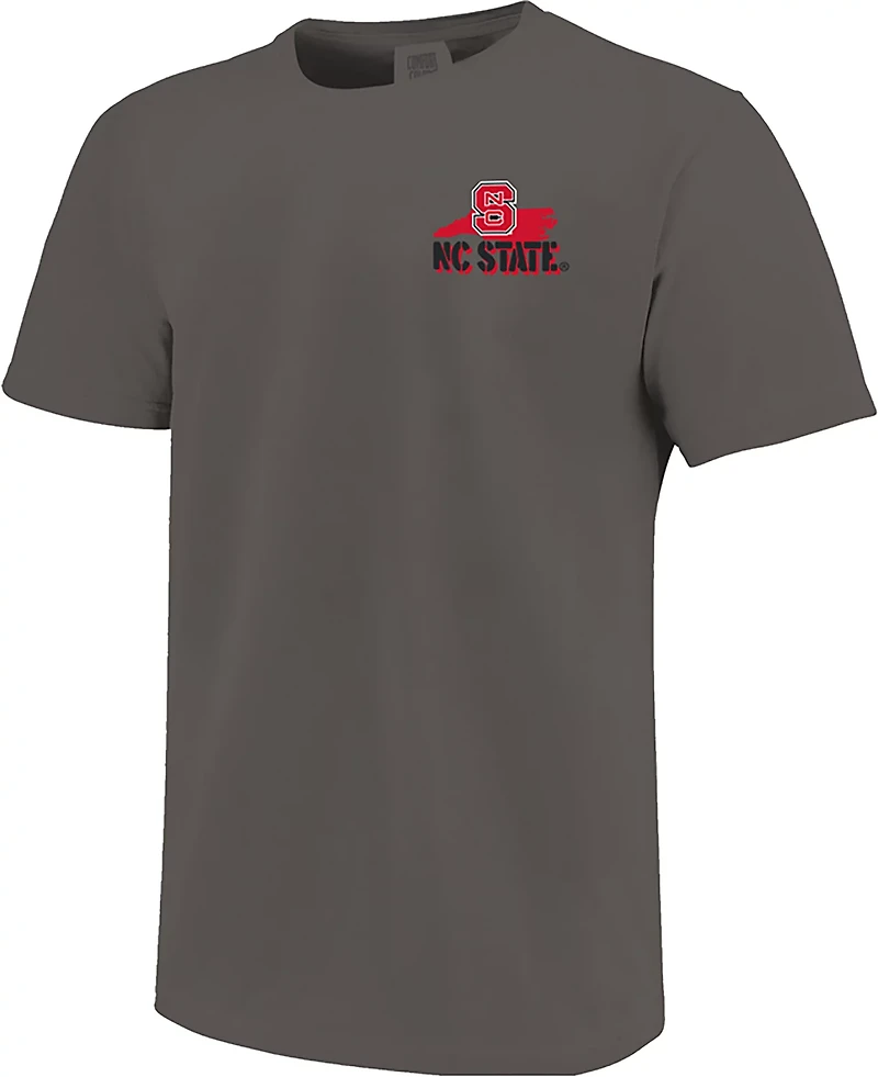 Image One Men's NC State Pointing Mascot Stencil DS T-shirt