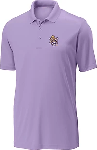 Bayou Apparel Men's Louisiana State University Vault Tiger Solid Polo Shirt