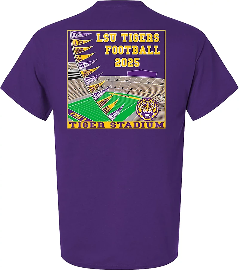 Bayou Apparel Men's Louisiana State University 2025 Football Schedule Graphic T-shirt