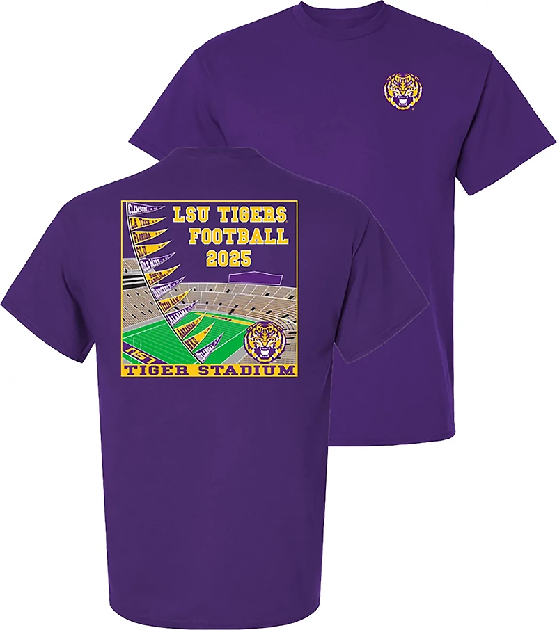 Bayou Apparel Men's Louisiana State University 2025 Football Schedule Graphic T-shirt