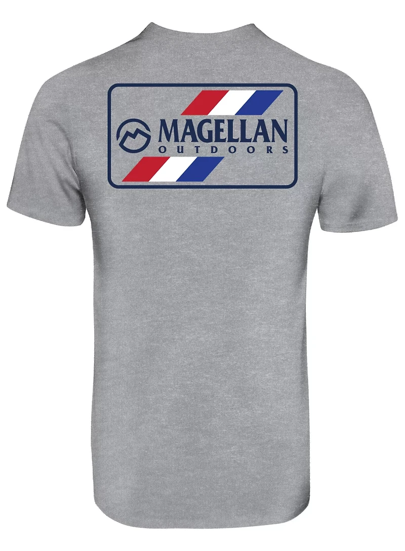 Magellan Outdoors Men's Middle Stripes Graphic T-shirt