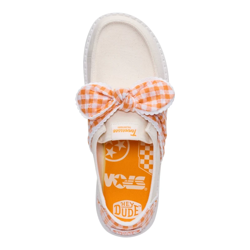 HEYDUDE Women's Tennessee Volunteers Wendy Casual Slip On Shoe