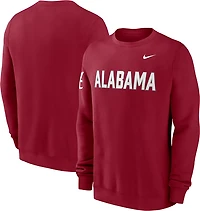 Nike Men's Alabama Block Team Fleece Club Crew Sweatshirt