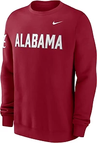 Nike Men's Alabama Block Team Fleece Club Crew Sweatshirt
