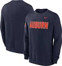 Nike Men's Auburn Block Team Fleece Club Crew Sweatshirt