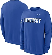 Nike Men's Kentucky Block Team Fleece Club Crew Sweatshirt