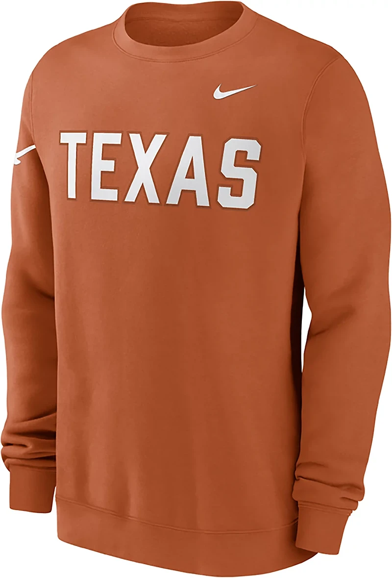 Nike Men's Texas Block Team Fleece Club Crew