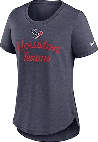 Nike Women's Houston Texans Triblend Fashion Graphic T-shirt