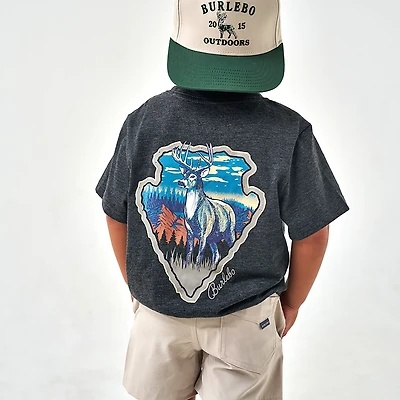 BURLEBO Boys' Whitetail Season Short Sleeve T-shirt