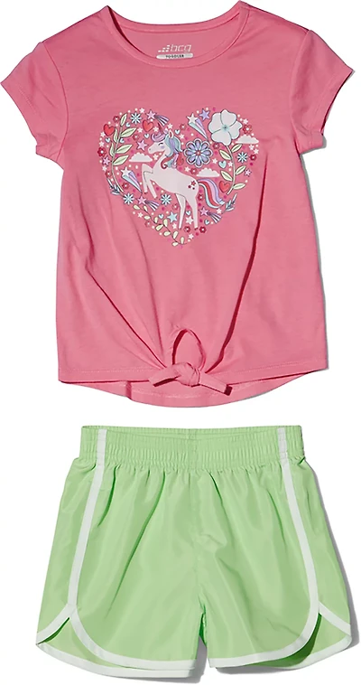 BCG Girls' Front Tie Unicorn Clothing Set