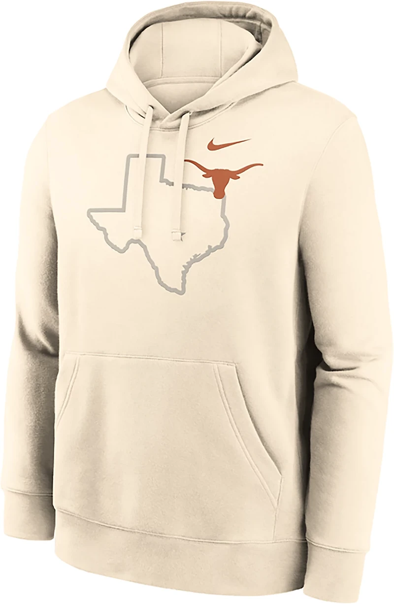 Nike Men's Texas Primary Logo Natural Club Fleece Hoodie