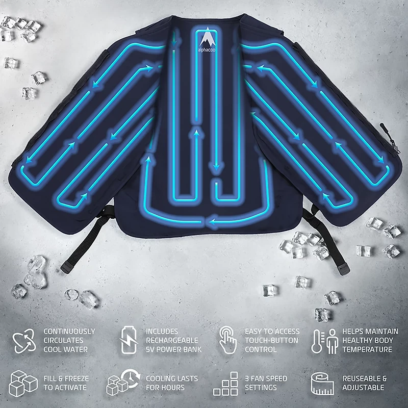 Circulatory Cooling Vest with 5V Battery
