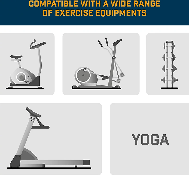 Alpcour 36 x 78 in. Bike Trainer Mat